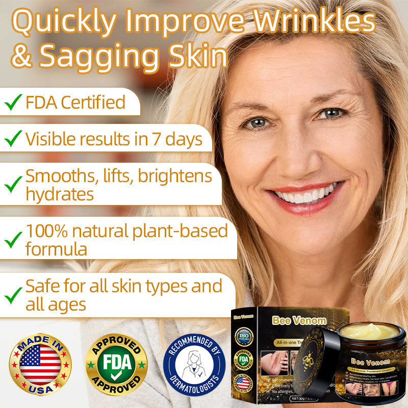 🔥FDA Approved: Bee Venom Skin Restoration Cream — 🔥Limited Time 80% OFF🔥