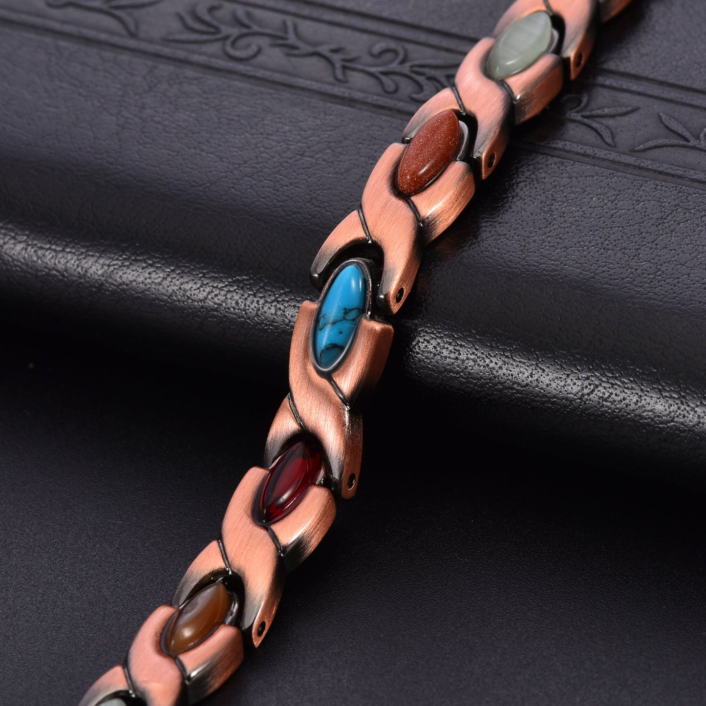 Diystar® Magnetic Copper Bracelet – Pure Solid Copper with 3800 Gauss Powerful Magnets