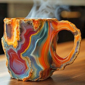 🔥2025 HOT SALE ✨️ New Mineral Crystal Coffee Mugs☕