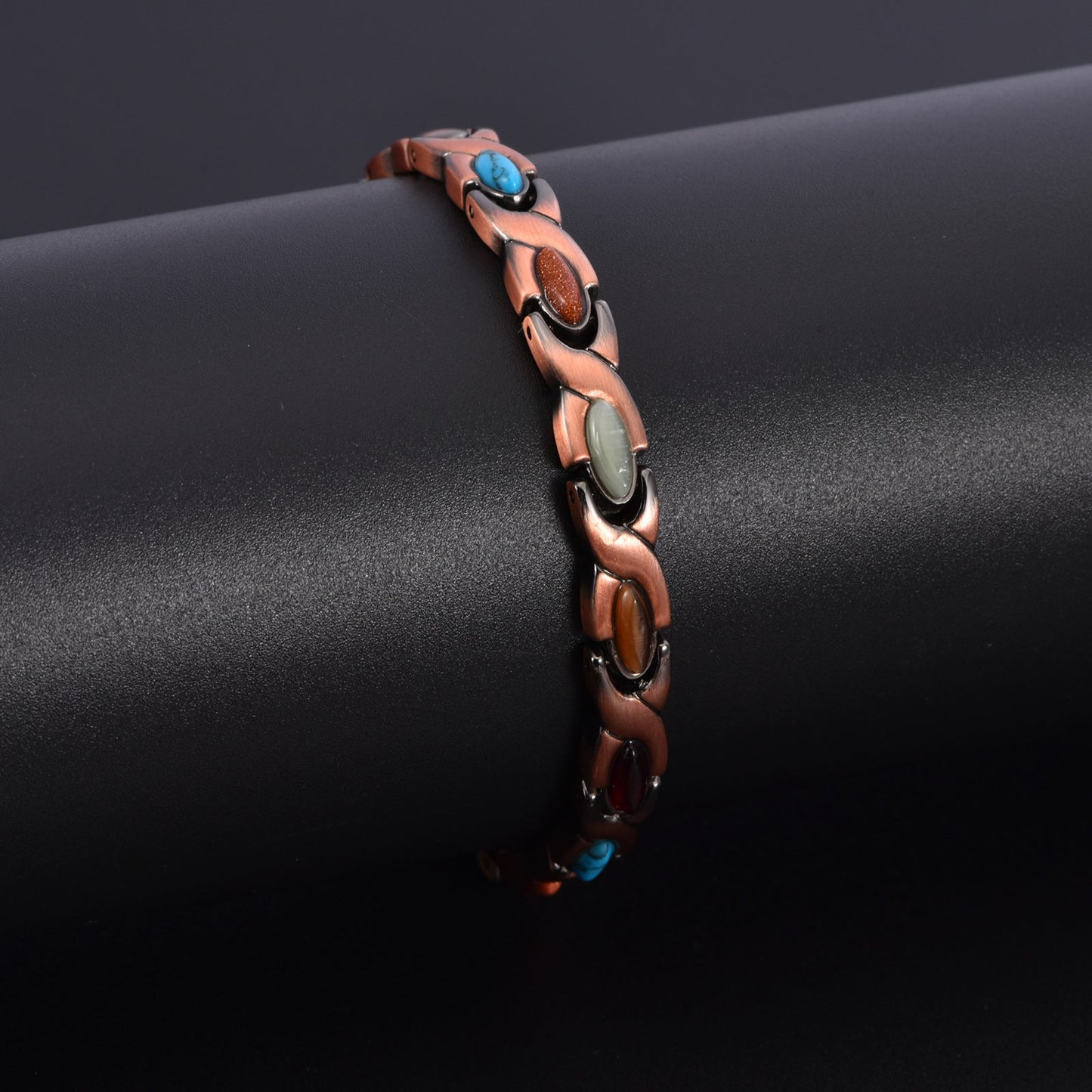 Diystar® Magnetic Copper Bracelet – Pure Solid Copper with 3800 Gauss Powerful Magnets
