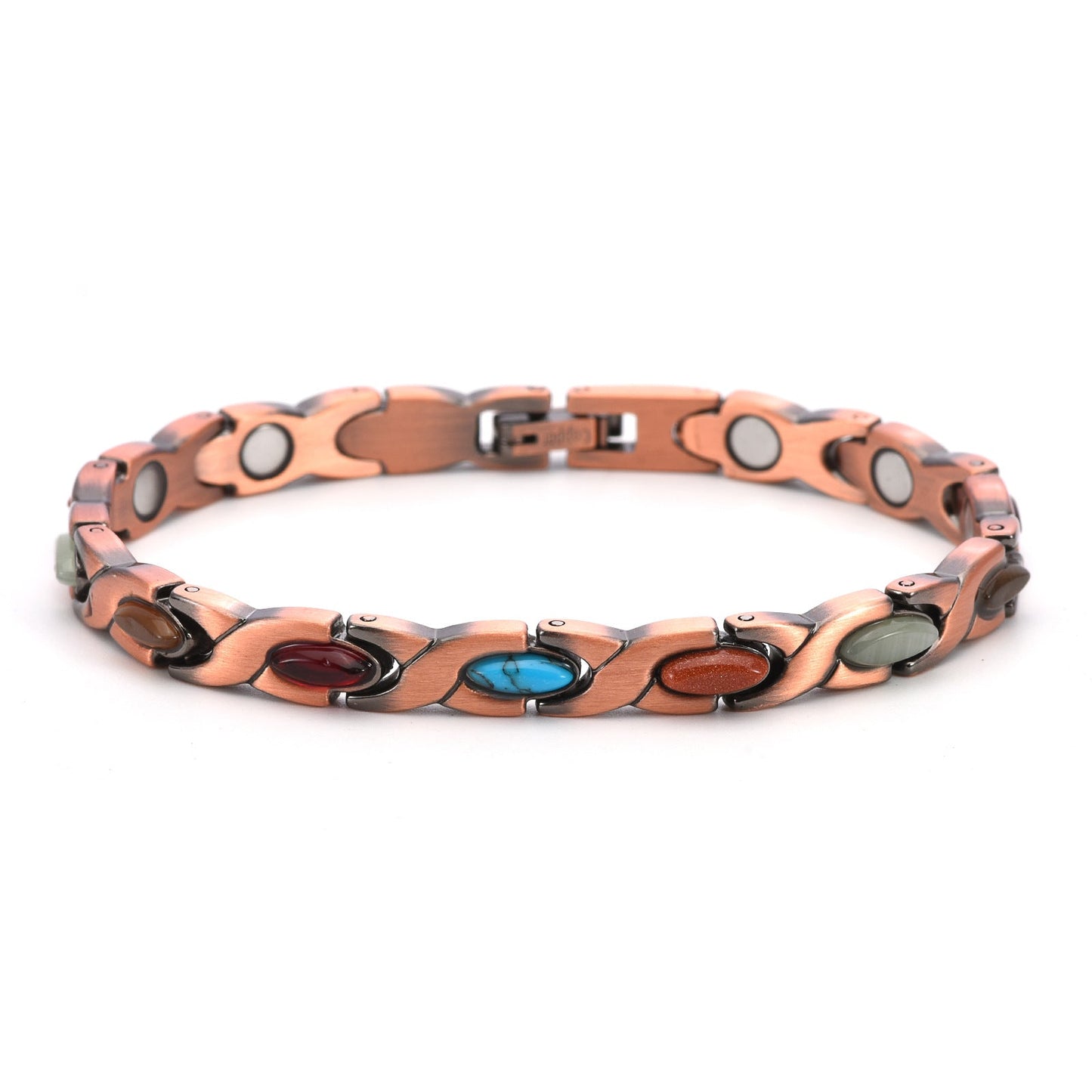 Diystar® Magnetic Copper Bracelet – Pure Solid Copper with 3800 Gauss Powerful Magnets