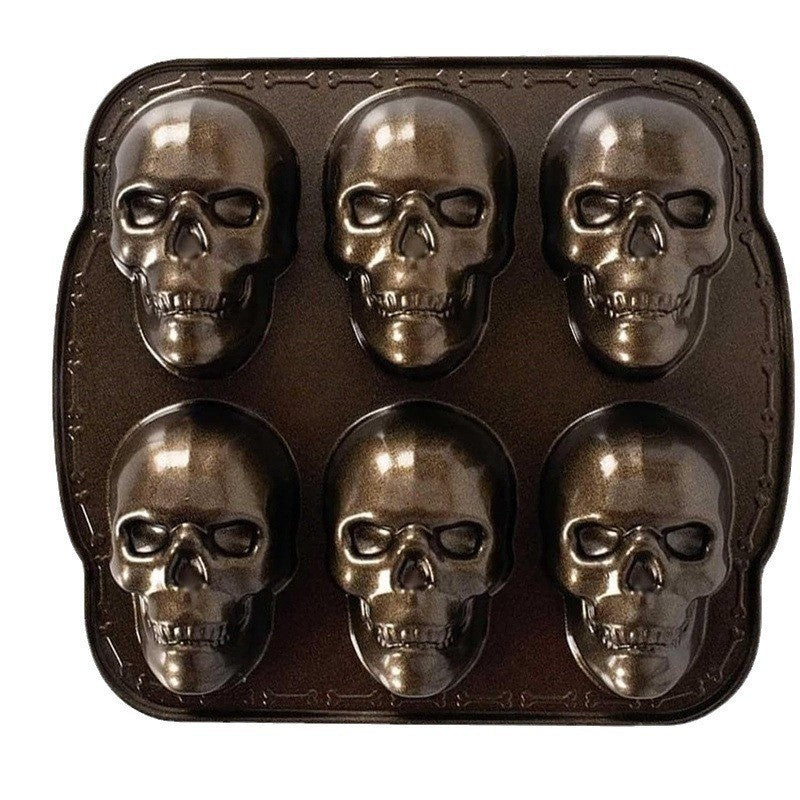 💀Halloween Hot Sale🔥-Haunted Skull Cakelet Pan