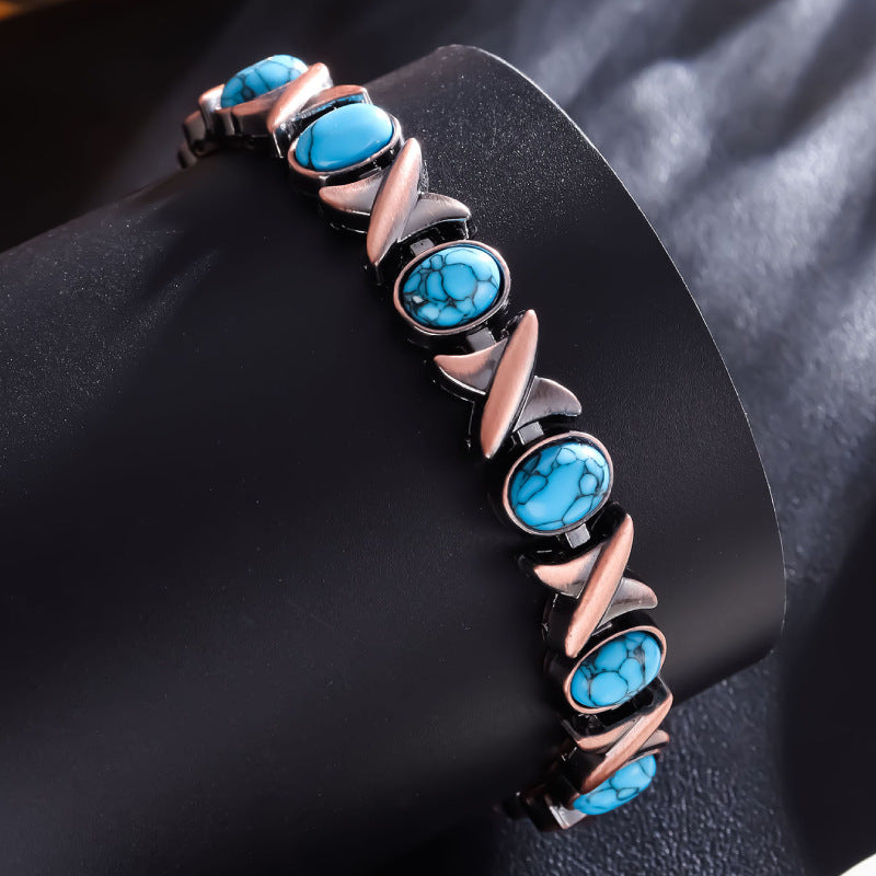 Diystar® Magnetic Copper Bracelet – Pure Solid Copper with 3800 Gauss Powerful Magnets