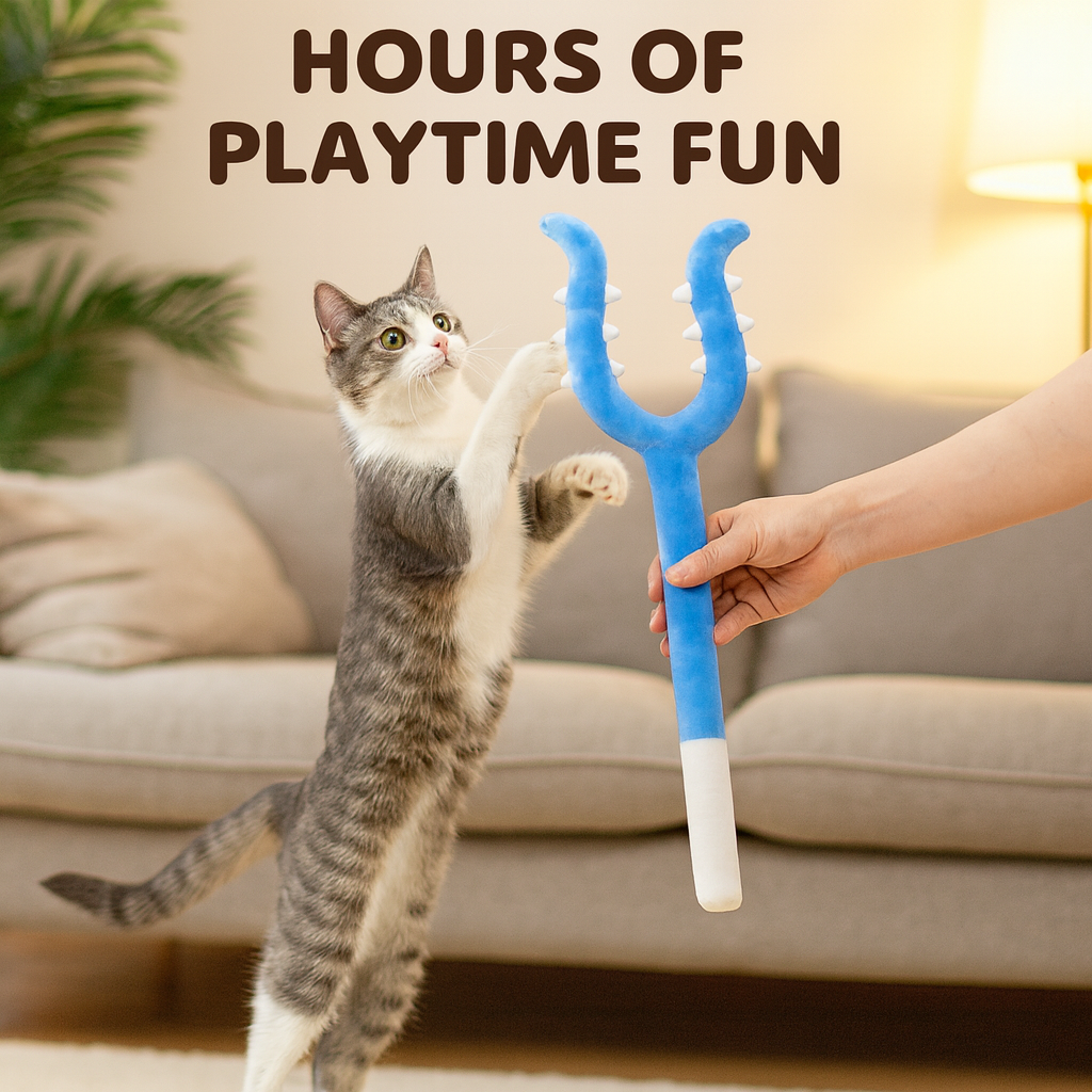 🐾Cute Plush Fork Cat Teaser