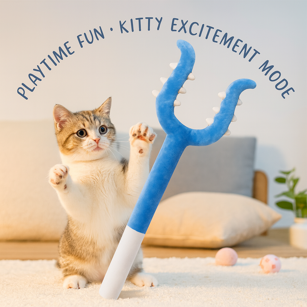 🐾Cute Plush Fork Cat Teaser