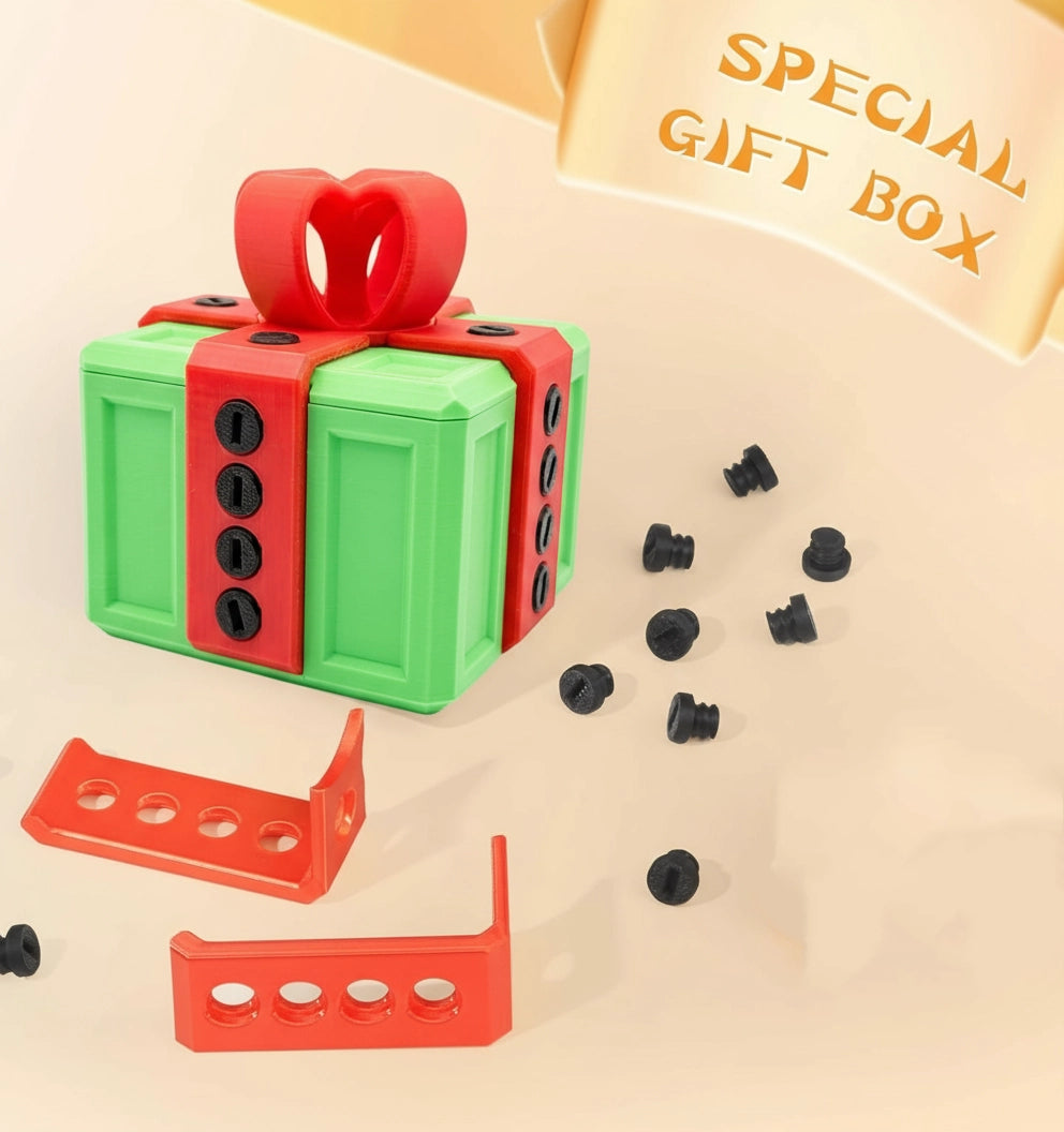 🎁 3D Printed Annoying Gift Box Ornaments 😂 - Ideal for Pranks and Mischief!&Send a Middle Finger in a Box