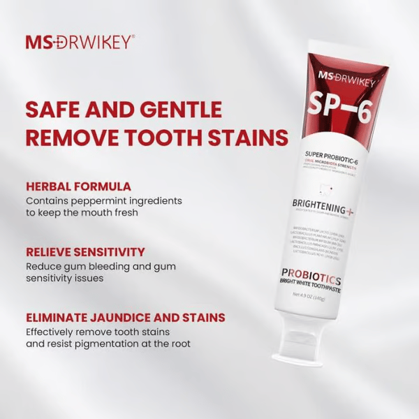 🔥Super Probiotic-6 Toothpaste with 6 Probiotics oalance Oral microbiota strength
