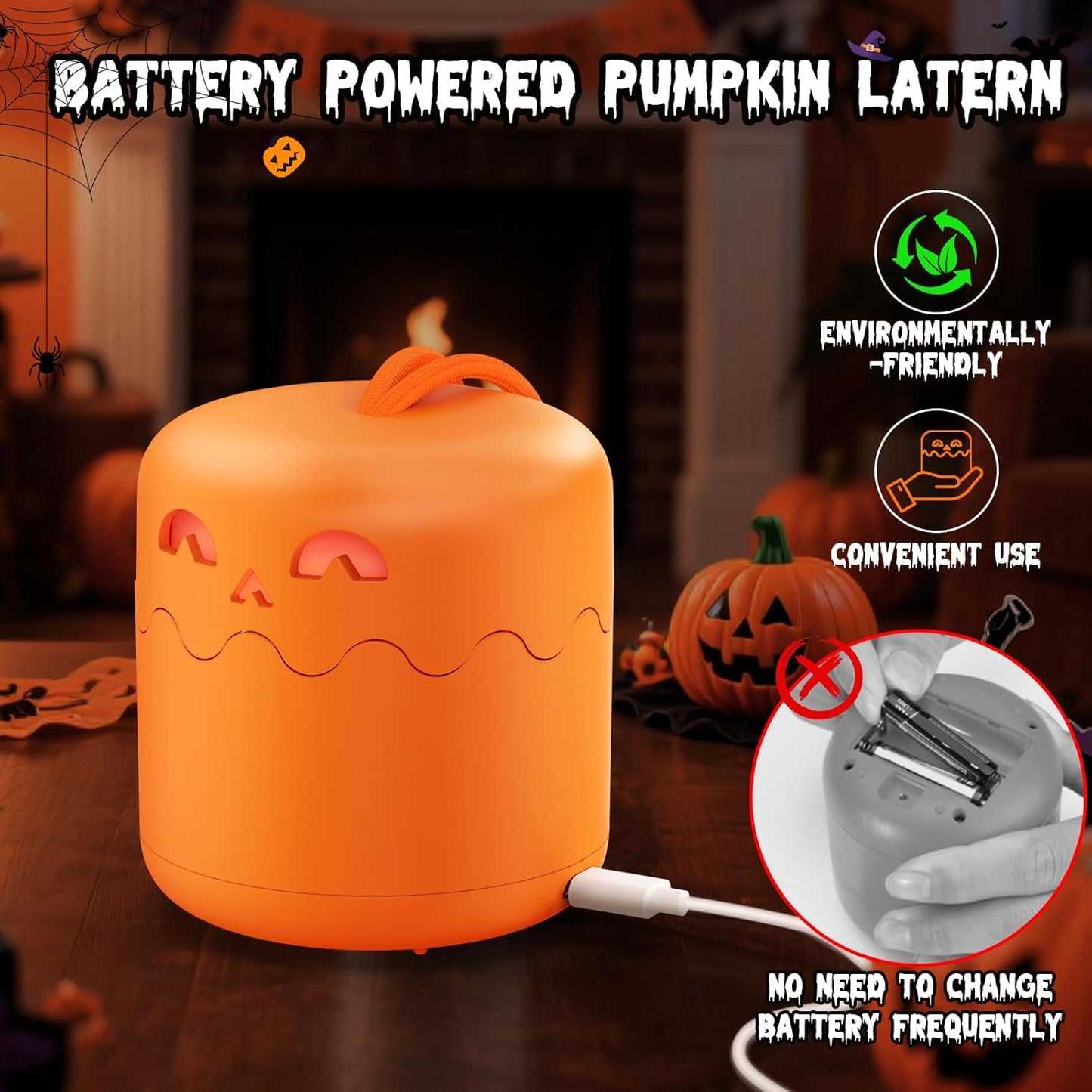 Halloween Pumpkin Lantern and Headlamp