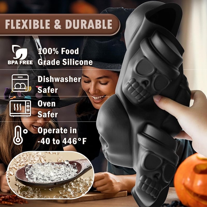 💀Halloween Hot Sale🔥-Haunted Skull Cakelet Pan