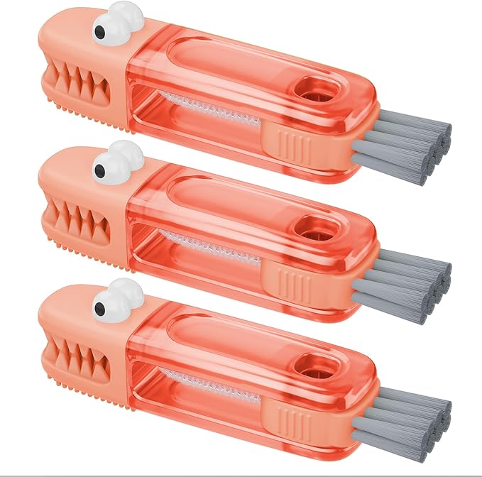 ✨3-in-1 Crocodile Brush 🐊 Deep Cleaning for Narrow Cup Lids & Tableware Gaps 🧼