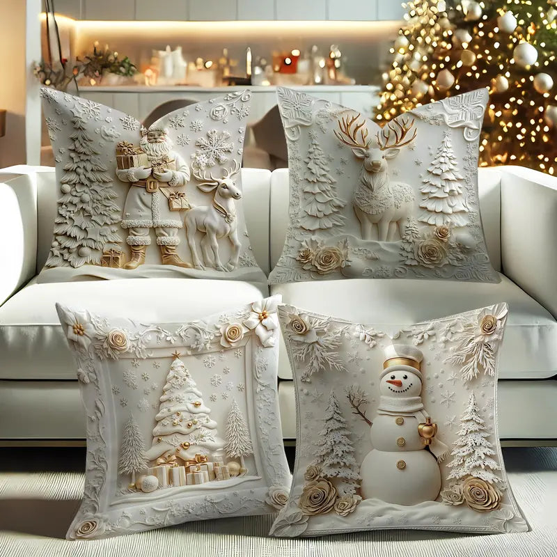 Christmas Themed Cushion Cover