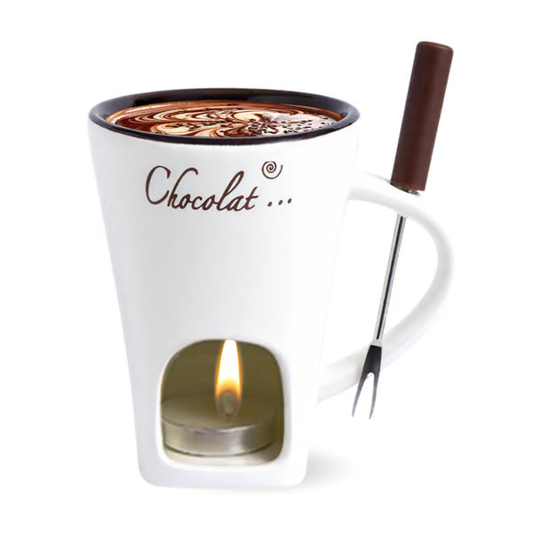 Chocolate Fondue Mug with Fork