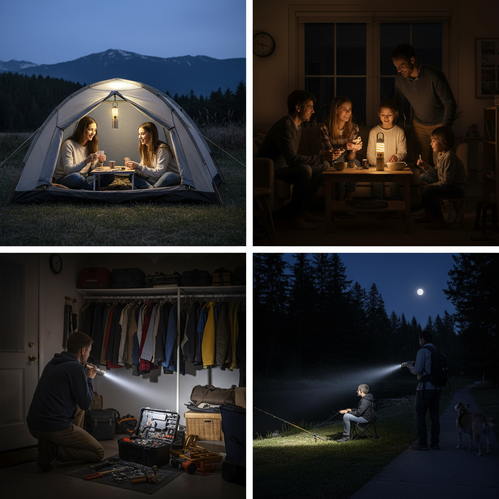🔦 2-in-1 Multifunctional Camping Flashlight & Lantern