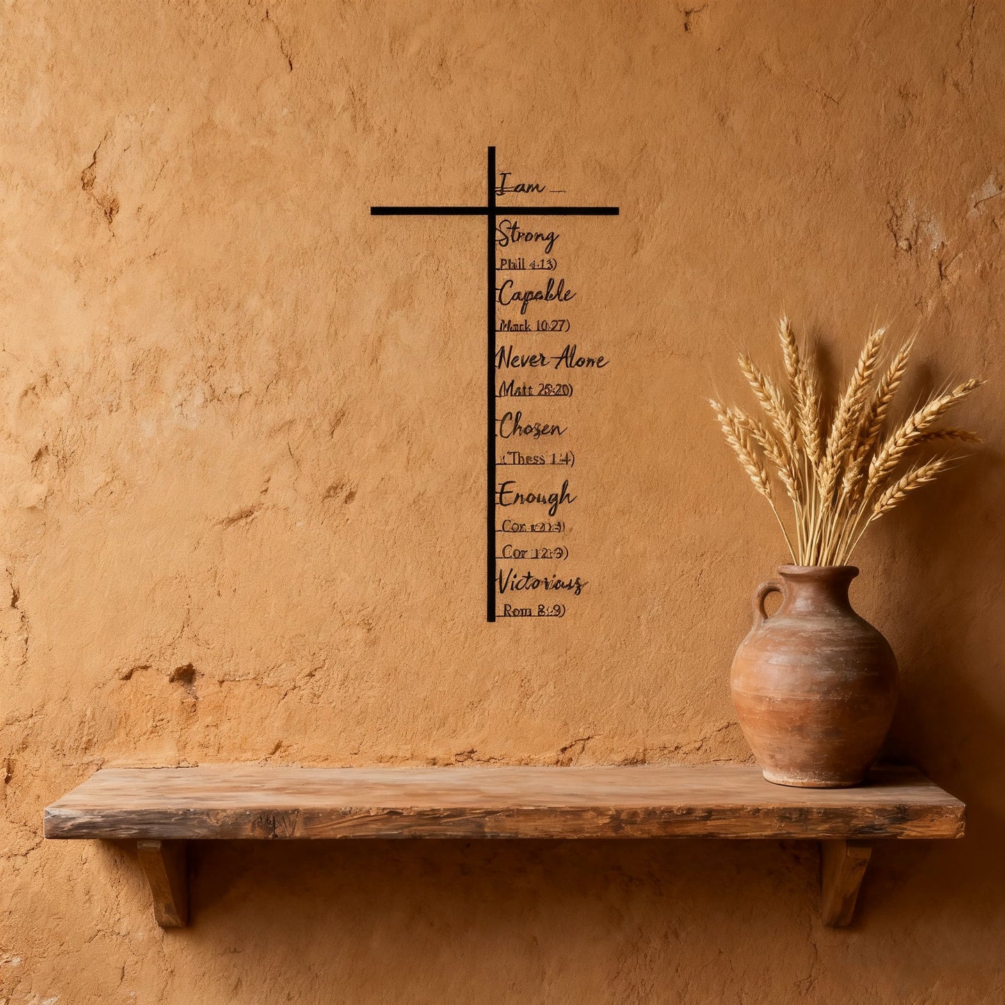 🎄Christmas-Sale 49%Off❤️Elegant Metal Christian Heart & Cross Wall Art