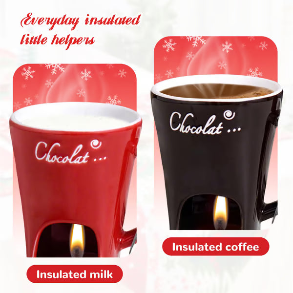 Chocolate Fondue Mug with Fork