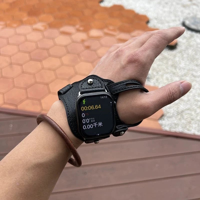 Handmade Genuine Leather Cycling Strap for Apple Watch