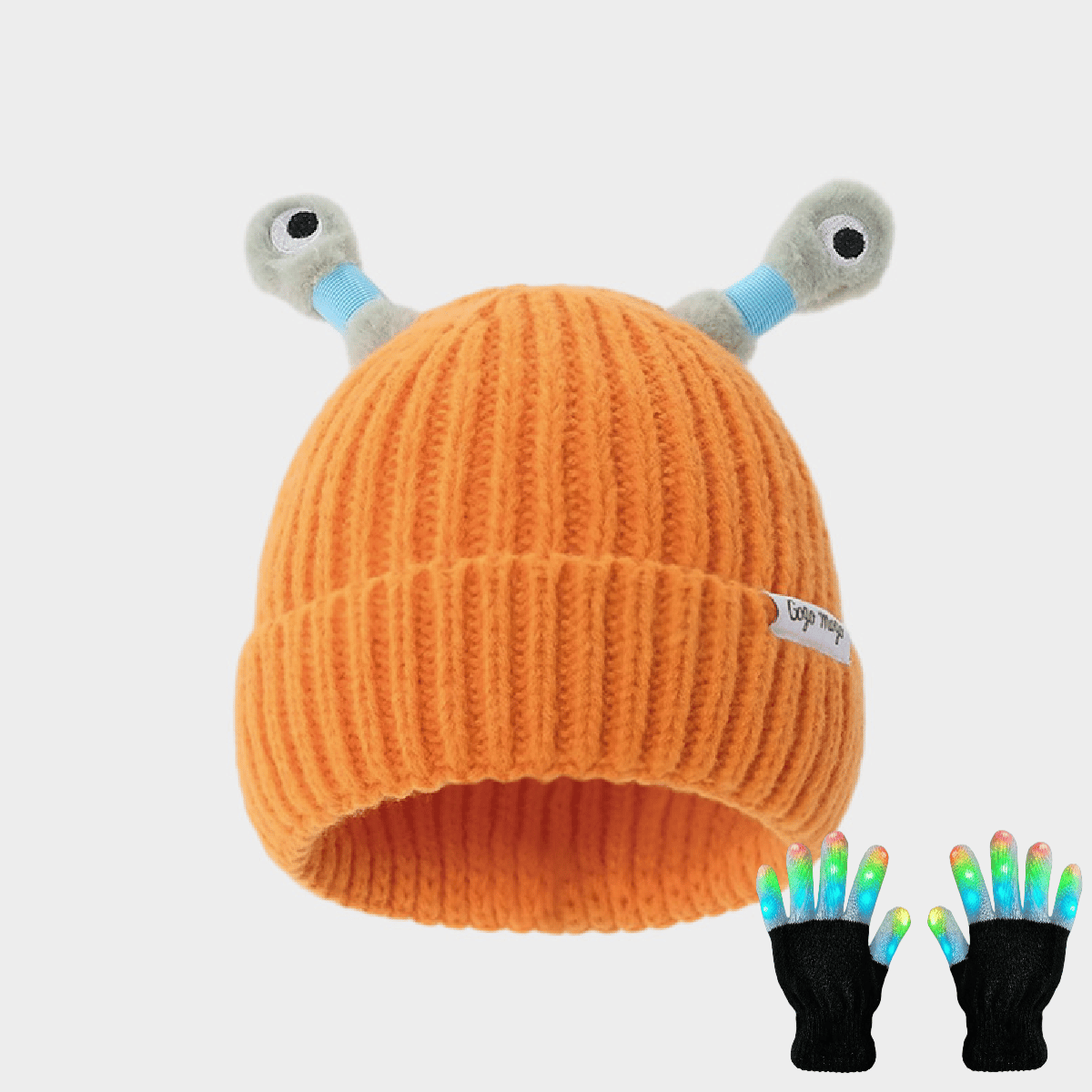 🔥2025 HOT SALE ✨️Winter Parent-Child Cute Glowing Little Monster Knit Hat