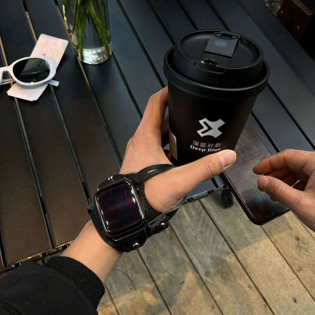 Handmade Genuine Leather Cycling Strap for Apple Watch