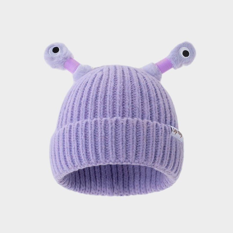 🔥2025 HOT SALE ✨️Winter Parent-Child Cute Glowing Little Monster Knit Hat