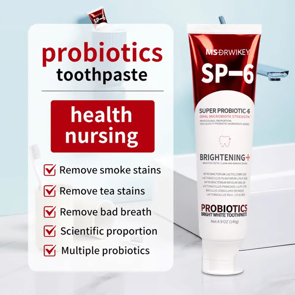 🔥Super Probiotic-6 Toothpaste with 6 Probiotics oalance Oral microbiota strength