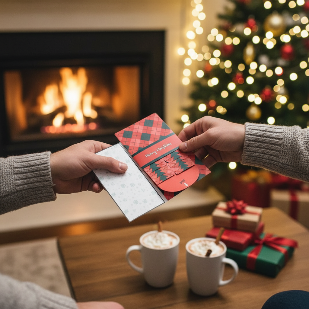 🎅✨Christmas holder book greeting card
