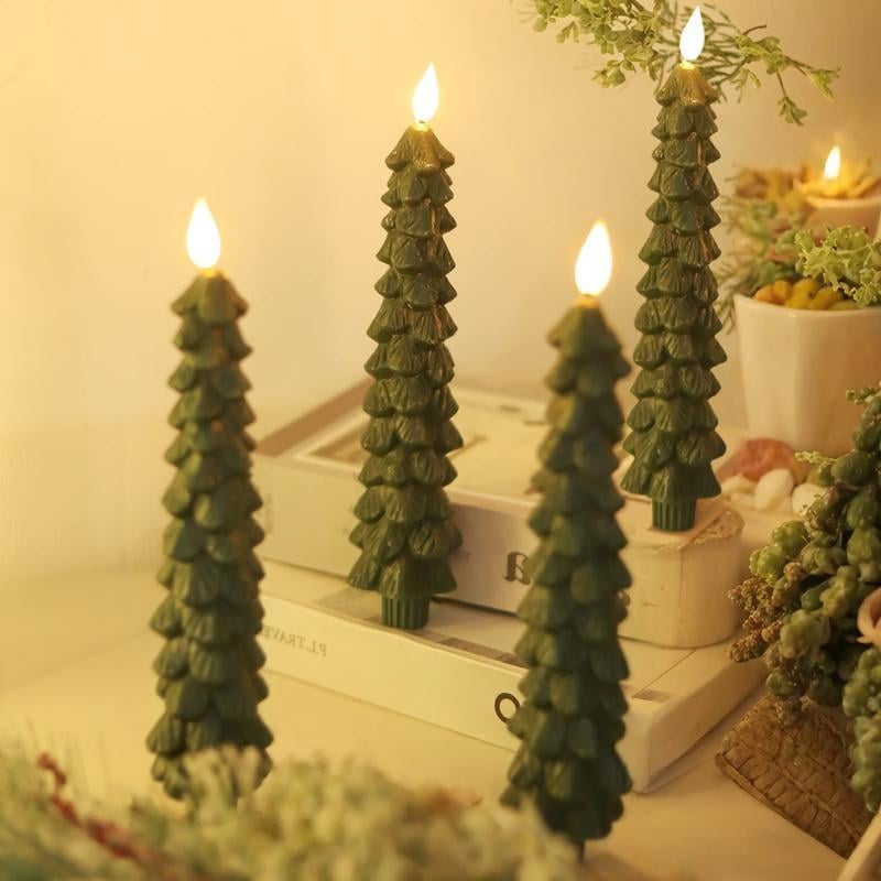 🔥 Early Christmas Sale 49% OFF 🌲Christmas Tree Flameless Taper Candle Lights with Remote Control