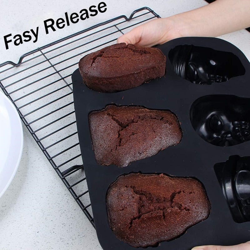 💀Halloween Hot Sale🔥-Haunted Skull Cakelet Pan