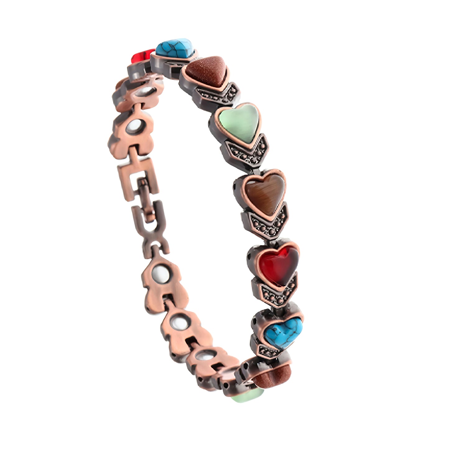 Diystar® Magnetic Copper Bracelet – Pure Solid Copper with 3800 Gauss Powerful Magnets