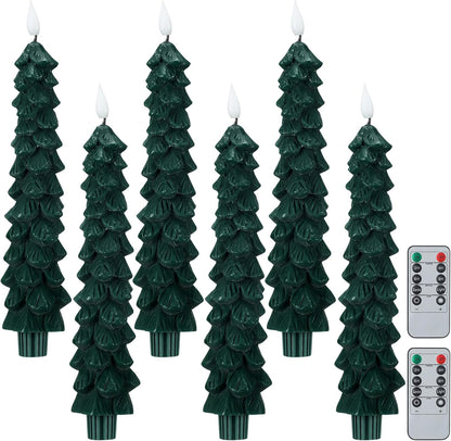 🔥 Early Christmas Sale 49% OFF 🌲Christmas Tree Flameless Taper Candle Lights with Remote Control