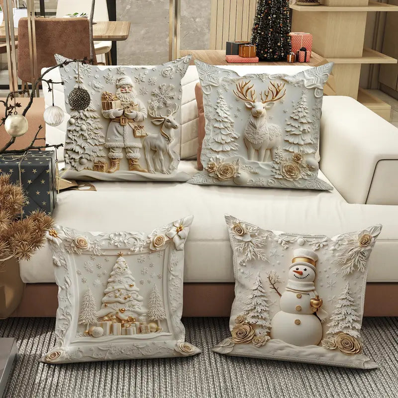 Christmas Themed Cushion Cover