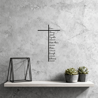 🎄Christmas-Sale 49%Off❤️Elegant Metal Christian Heart & Cross Wall Art