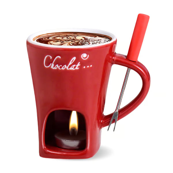 Chocolate Fondue Mug with Fork