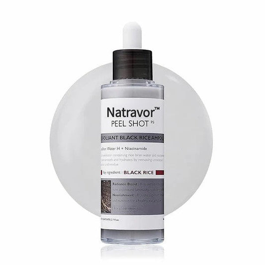 Natravor™ Peel Shot Glow Rice AmpouleDuo -Serums for Brightening, Exfoliating, andMoisturizing-Suitable for All Skin Types