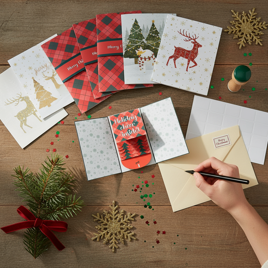 🎅✨Christmas holder book greeting card