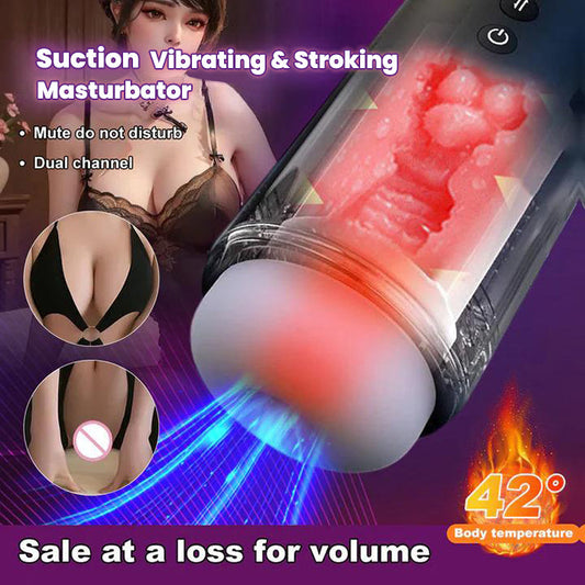 【Discreet Delivery】-Sucking,Vibrating and Stroking Masturbator