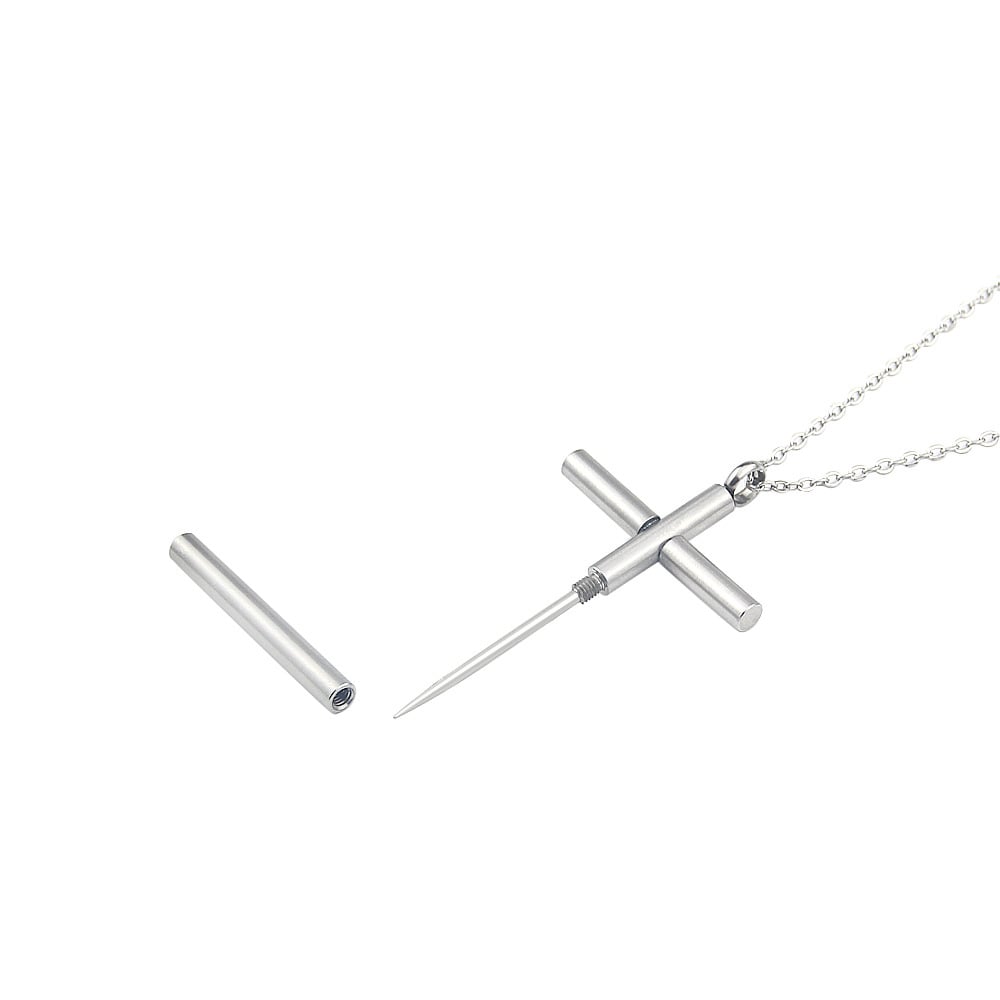 Metal Self Defense Necklace Needle Knife