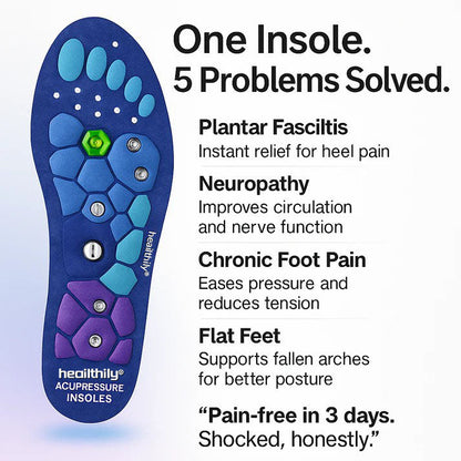 Heailthily® Magnetic Massage Insoles – Relieve Foot Pain & Improve Circulation Naturally