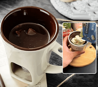 Chocolate Fondue Mug with Fork