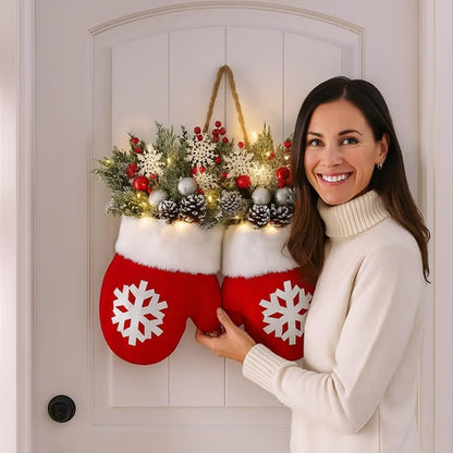 🎅Twinkling Christmas wreath with 120 LED Lights