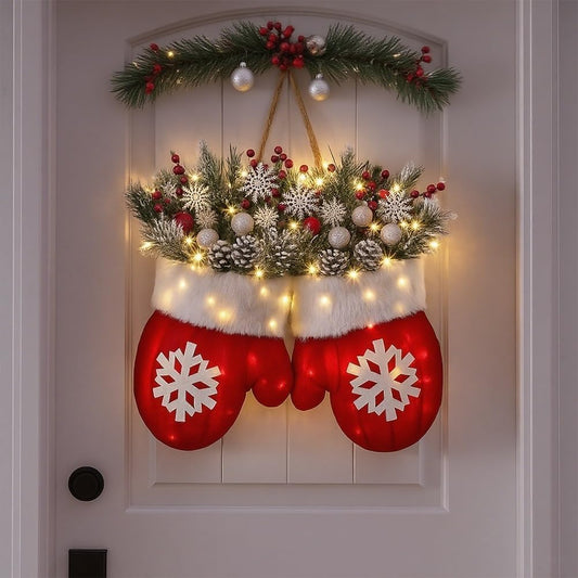 🎅Twinkling Christmas wreath with 120 LED Lights