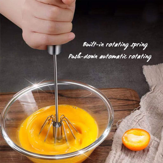 Stainless Steel Semi Automatic Whisk Egg Beater