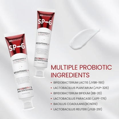 🔥Super Probiotic-6 Toothpaste with 6 Probiotics oalance Oral microbiota strength