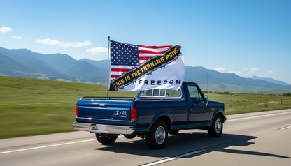 🙏R.I.P Charlie Kirk-Turning Point Freedom Flag