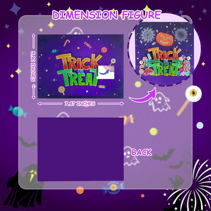 🎃3D Pop Up Trick Or Treat Pumpkin Halloween Card