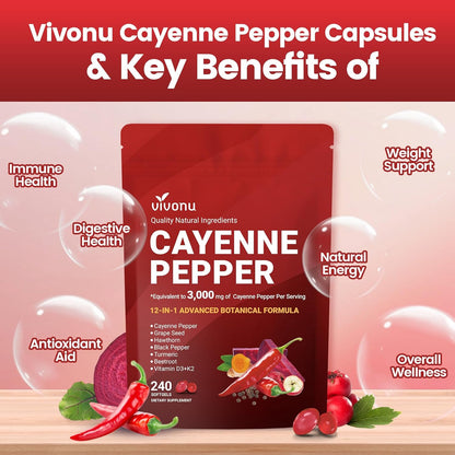 🔥LAST DAY 49%OFF🔥Cayenne Pepper Softgels Supplement