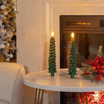🔥 Early Christmas Sale 49% OFF 🌲Christmas Tree Flameless Taper Candle Lights with Remote Control
