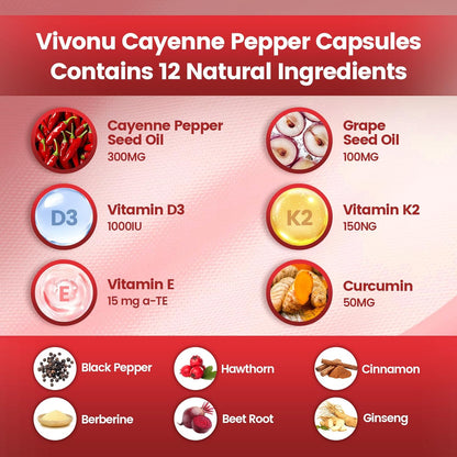 🔥LAST DAY 49%OFF🔥Cayenne Pepper Softgels Supplement