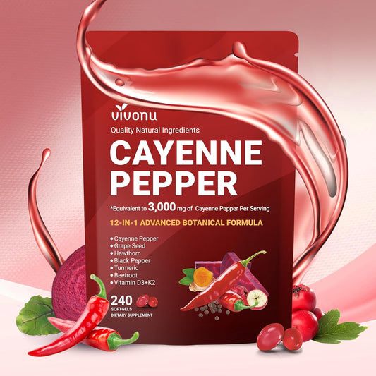 🔥LAST DAY 49%OFF🔥Cayenne Pepper Softgels Supplement