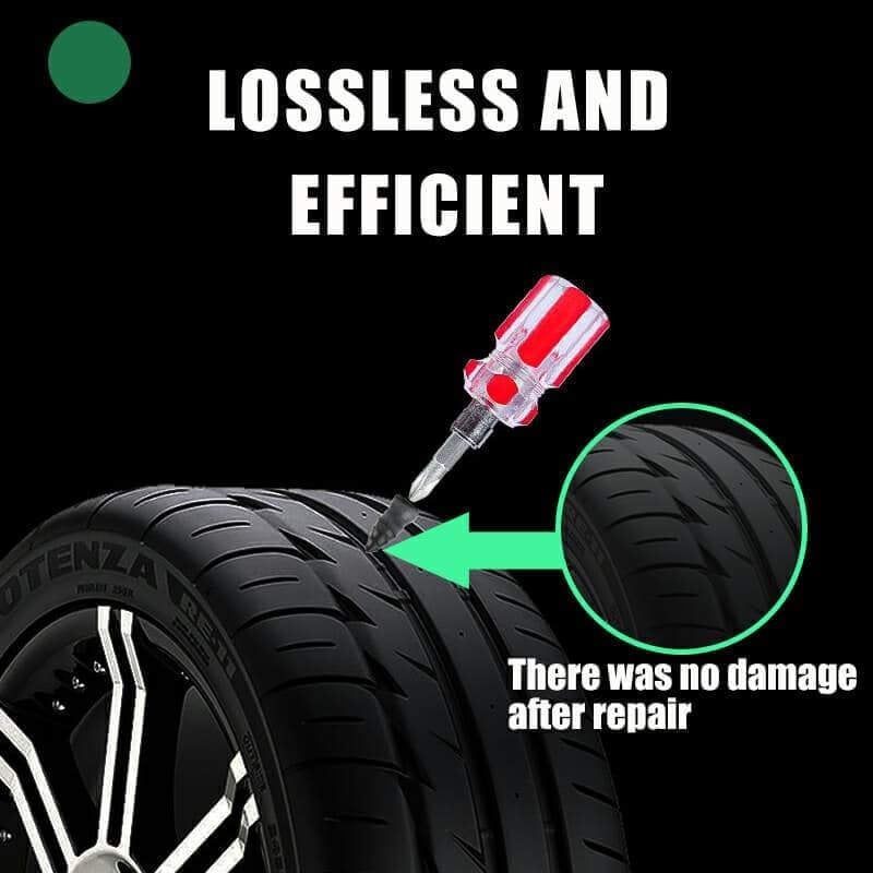 60PCS Tire Repair Rubber Nails Kit-Free a screwdriver