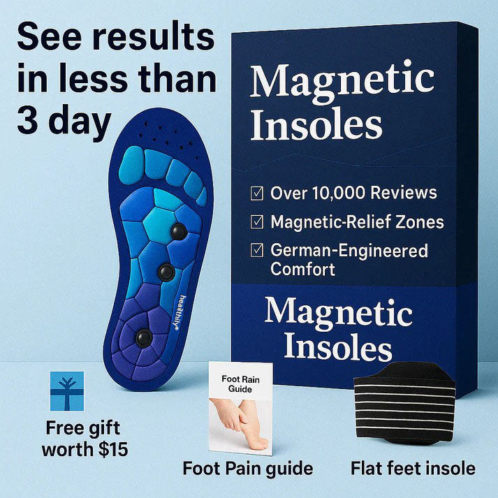 Heailthily® Magnetic Massage Insoles – Relieve Foot Pain & Improve Circulation Naturally
